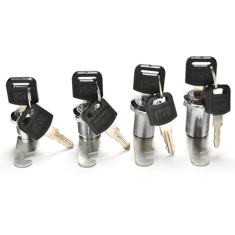 Security furniture lock - cam cylinder - for doors / cabinets / drawers - with keys - locksmith tool