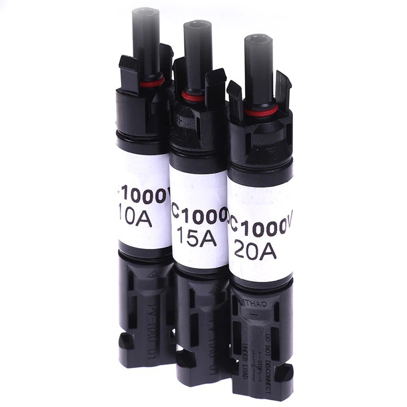 Connector diode - plug - for Solar PV system - inner-knob - auto-lock - waterproof