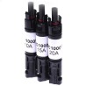 Connector diode - plug - for Solar PV system - inner-knob - auto-lock - waterproof
