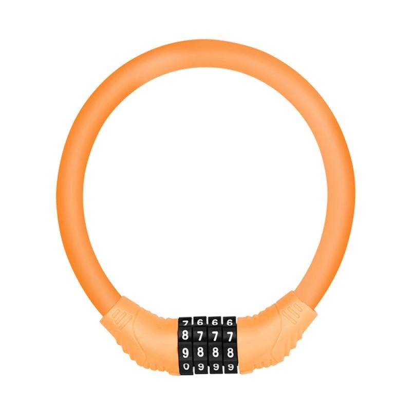 Anti-theft bicycle lock - 4 digit code combination - ring shaped