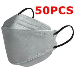Face / mouth protective face masks - antibacterial - 3-ply - 4D design - FPP2 - KN95