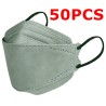 Face / mouth protective face masks - antibacterial - 3-ply - 4D design - FPP2 - KN95