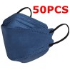 Face / mouth protective face masks - antibacterial - 3-ply - 4D design - FPP2 - KN95