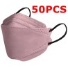 Face / mouth protective face masks - antibacterial - 3-ply - 4D design - FPP2 - KN95