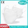 Face / mouth protective face masks - antibacterial - 3-ply - 4D design - FPP2 - KN95