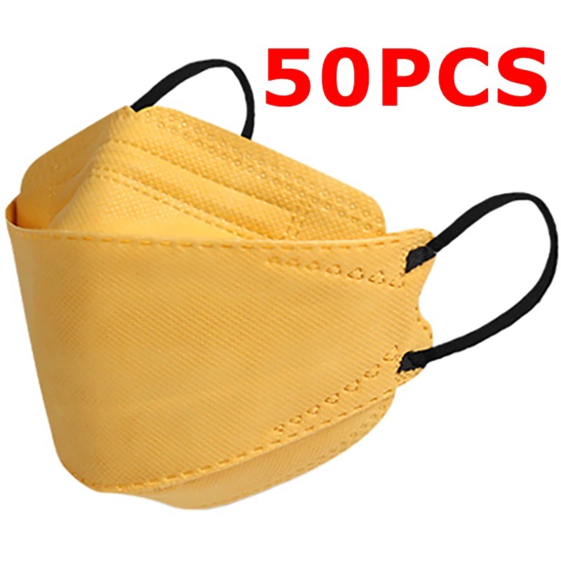 Face / mouth protective face masks - antibacterial - 3-ply - 4D design - FPP2 - KN95