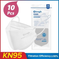 Face / mouth protective masks - antibacterial - reusable - 4-ply - FPP2 - KN95 - black / whiteMouth masks