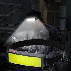 Professional headlamp - mini flashlight - rechargeable - COB - LED - USB