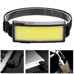 Professional headlamp - mini flashlight - rechargeable - COB - LED - USB