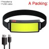 Professional headlamp - mini flashlight - rechargeable - COB - LED - USB