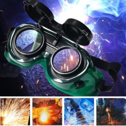 Óculos de solda - proteção para os olhos - duas camadas - flip-up
