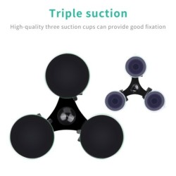 Car window suction cup - 1/4" tripod - adapter - mount for GoPro / SJCAM Xiaomi Yi 4K