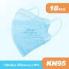 Face / mouth protective masks - antibacterial - 4-ply - FPP2 - KN95 - for children