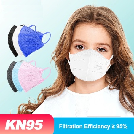 Face / mouth protective masks - antibacterial - 4-ply - FPP2 - KN95 - for children