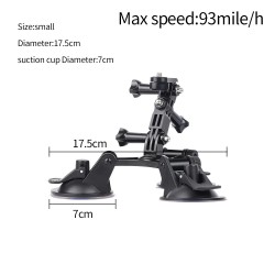Car window suction cup - 1/4" tripod - adapter - mount for GoPro / SJCAM Xiaomi Yi 4K