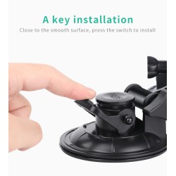 Car window suction cup - 1/4" tripod - adapter - mount for GoPro / SJCAM Xiaomi Yi 4K