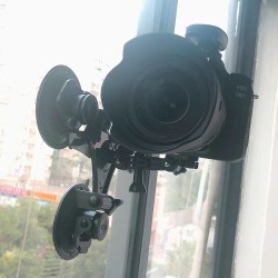 Car window suction cup - 1/4" tripod - adapter - mount for GoPro / SJCAM Xiaomi Yi 4K