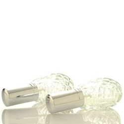 Frasco de cristal - com atomizador - para perfume - reutilizável - 15ml