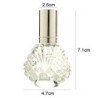 Frasco de cristal - com atomizador - para perfume - reutilizável - 15ml