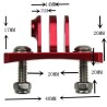Aluminum helmet mount - for GoPro Hero cameras