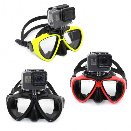Diving mask - swimming goggles - for GoPro Hero 4 / 3 / 3+ cameras