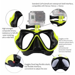 Diving mask - swimming goggles - for GoPro Hero 4 / 3 / 3+ cameras