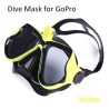 Diving mask - swimming goggles - for GoPro Hero 4 / 3 / 3+ cameras