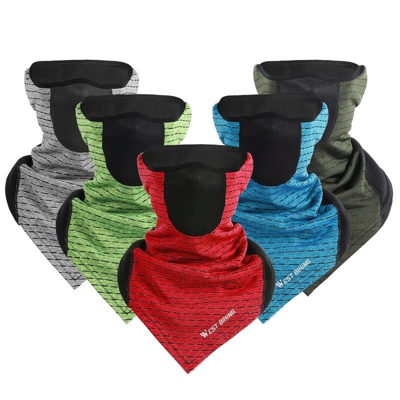 Multifunction scarf - cycling half face mask - balaclava - winter sports - unisex