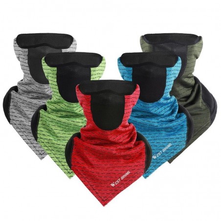 Multifunction scarf - cycling half face mask - balaclava - winter sports - unisex