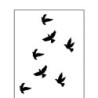 Temporary tattoo - stickers - removable - waterproof - flying black birdsTattoo