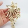 Broche na moda - com pavão de cristal colorido