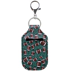 Leather bottle cover - for hand sanitizers / perfume bottles - with keychain - 30mlKeyrings