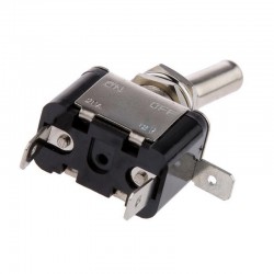Car SPST toggle rocker switch with LED - 12V 20A - carbon coverSwitches