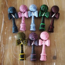 Brinquedos de madeira Kendama - bola de malabarismo - alívio do estresse / brinquedo educativo - para adulto / infantil - 12cm