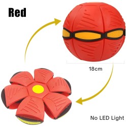 Forma de flor plana - bola de disco - OVNI voador - com LED - brinquedo de arremesso