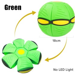 Forma de flor plana - bola de disco - OVNI voador - com LED - brinquedo de arremesso