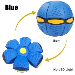 Forma de flor plana - bola de disco - OVNI voador - com LED - brinquedo de arremesso