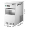 Electric ice machine - snowflake maker - ice crusher - stainless steel - 270WKitchen