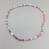 Classic short necklace - with colorful beads - elastic threadNecklaces