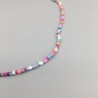 Classic short necklace - with colorful beads - elastic threadNecklaces