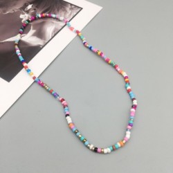 Classic short necklace - with colorful beads - elastic threadNecklaces