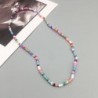 Classic short necklace - with colorful beads - elastic threadNecklaces