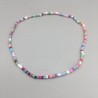 Classic short necklace - with colorful beads - elastic threadNecklaces