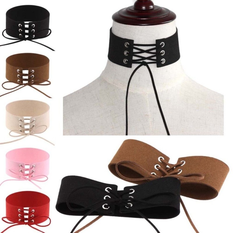 Gargantilha de renda sexy - colar curto de veludo - estilo gótico
