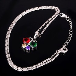 Pingente em forma de borboleta com cristais - colar elegante