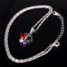 Pingente em forma de borboleta com cristais - colar elegante