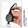 Telescopic keychain with carabiner hook - with retractable metal cord - anti-theftKeyrings