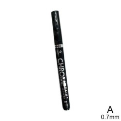 Marcador de prata líquido - acabamento cromado espelhado - tinta permanente