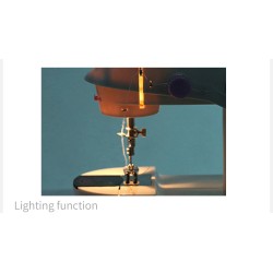 Mini sewing machine - portable - foot pedal / hand table / threads - with lightTextile