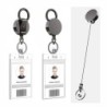 Telescopic metal keychain - retractable cord - ID / keys holderKeyrings